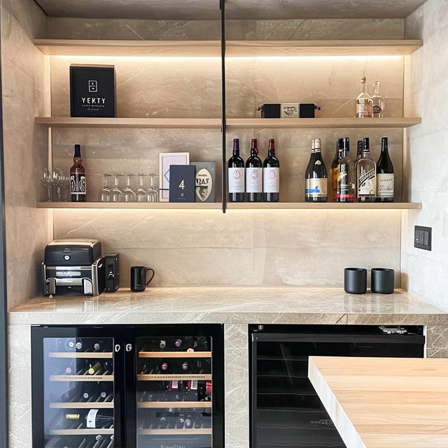 Under-Counter Beverage Centers for Modern Kitchen - DesignMaster Interior Fit Out Dubai